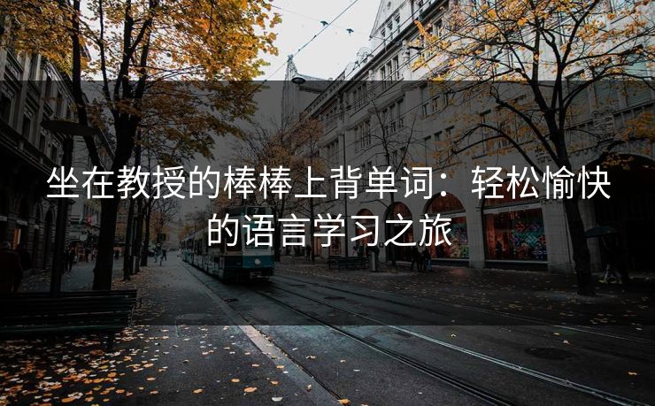 坐在教授的棒棒上背单词：轻松愉快的语言学习之旅