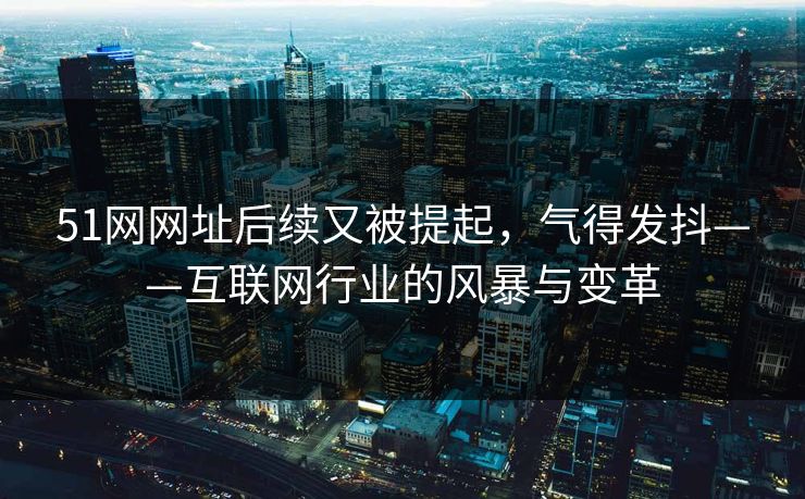 51网网址后续又被提起，气得发抖——互联网行业的风暴与变革