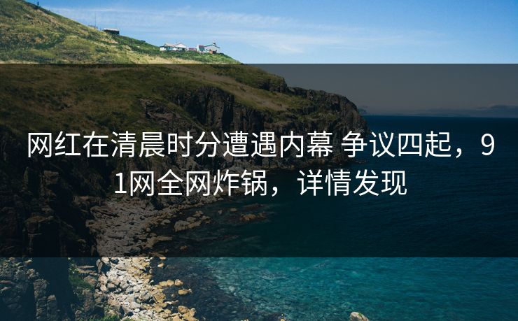 网红在清晨时分遭遇内幕 争议四起,91网全网炸锅,详情发现 网红在清晨时分遭遇内幕 争议四起,91网全网炸锅,详情发现
